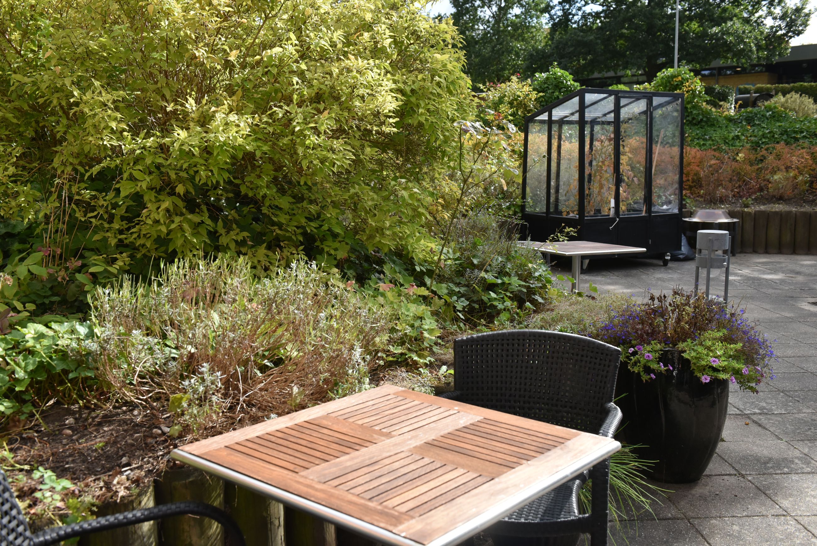 Terrasse hos Kristrupcentret